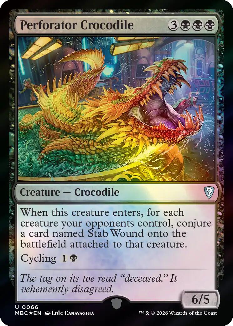 Perforator Crocodile [Mystery Booster: Commander Edition] | Card Citadel