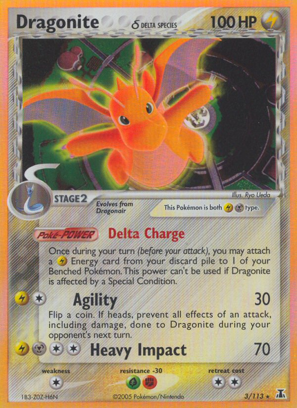 Dragonite (3/113) (Delta Species) [EX: Delta Species] | Card Citadel