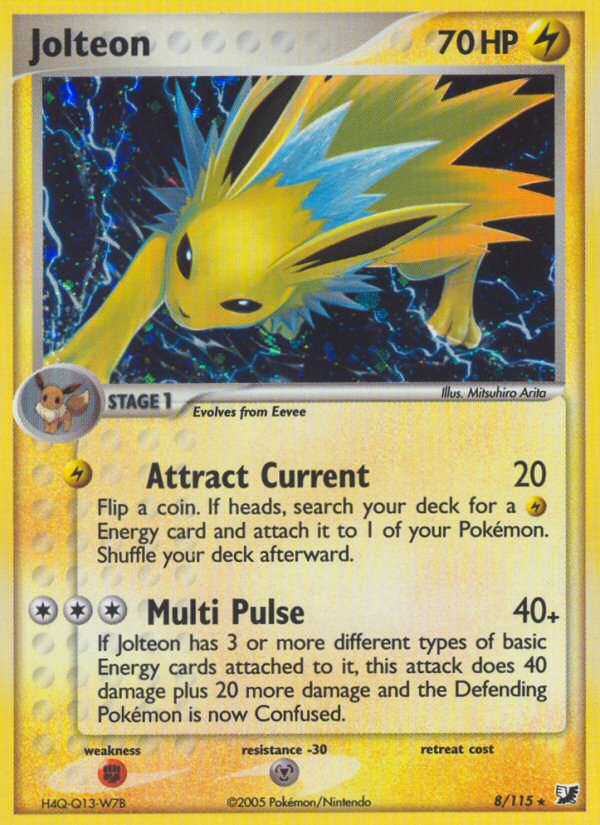 Jolteon (8/115) [EX: Unseen Forces] | Card Citadel