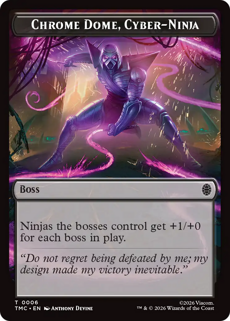 Chrome Dome, Cyber-Ninja [Teenage Mutant Ninja Turtles Commander Tokens] | Card Citadel