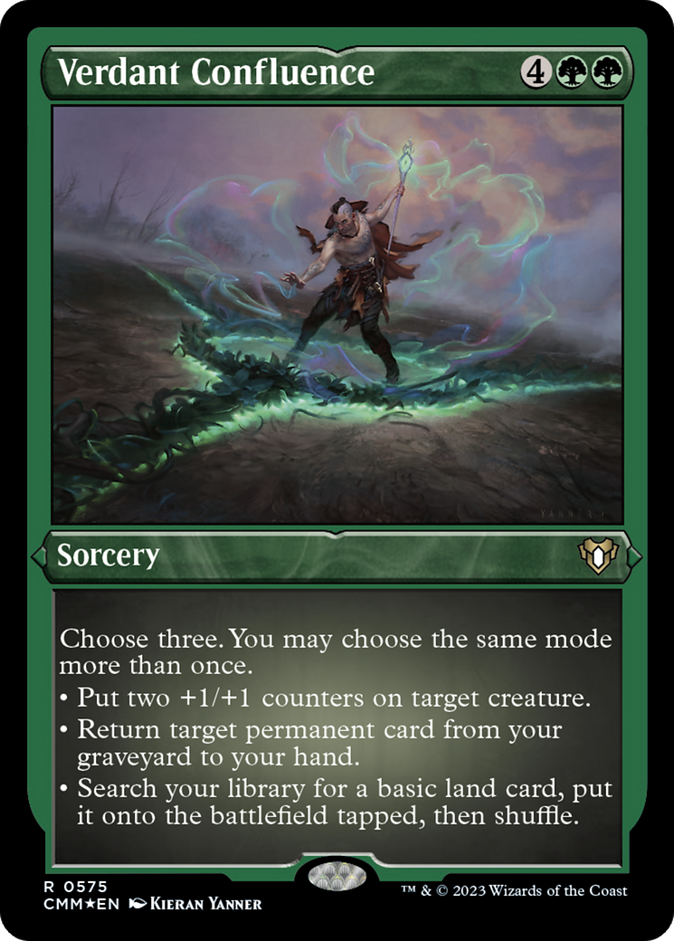 Verdant Confluence (Foil Etched) [Commander Masters] | Card Citadel