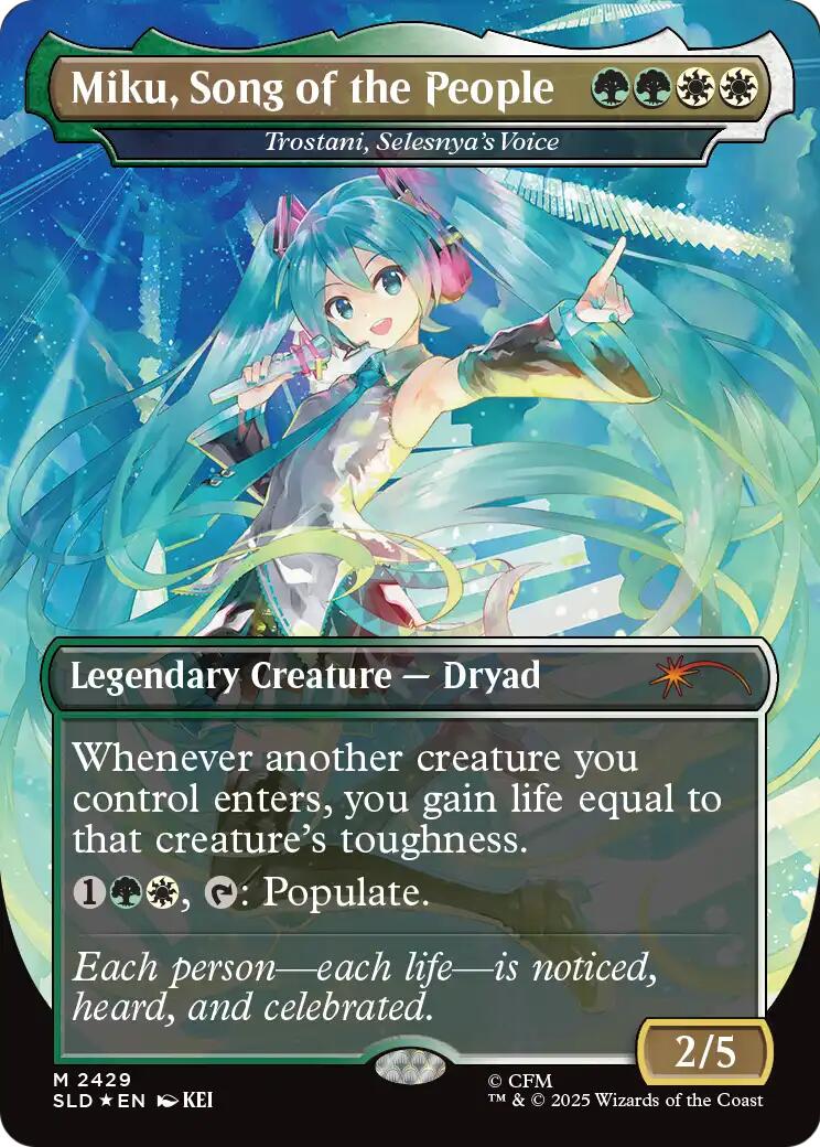 Miku, Song of the People - Trostani, Selesnya's Voice [Secret Lair Drop Series] | Card Citadel
