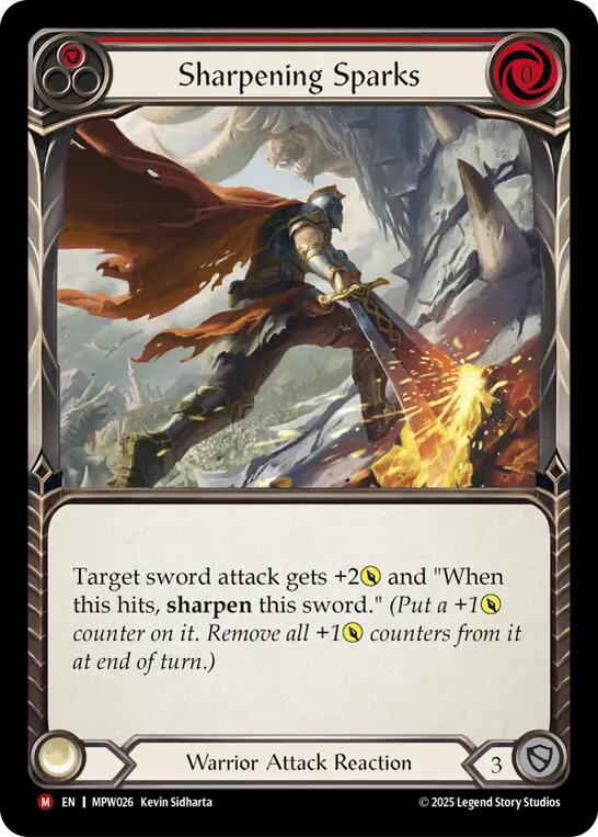 Sharpening Sparks (Red) [MPW026] (Mastery Pack Warrior) | Card Citadel