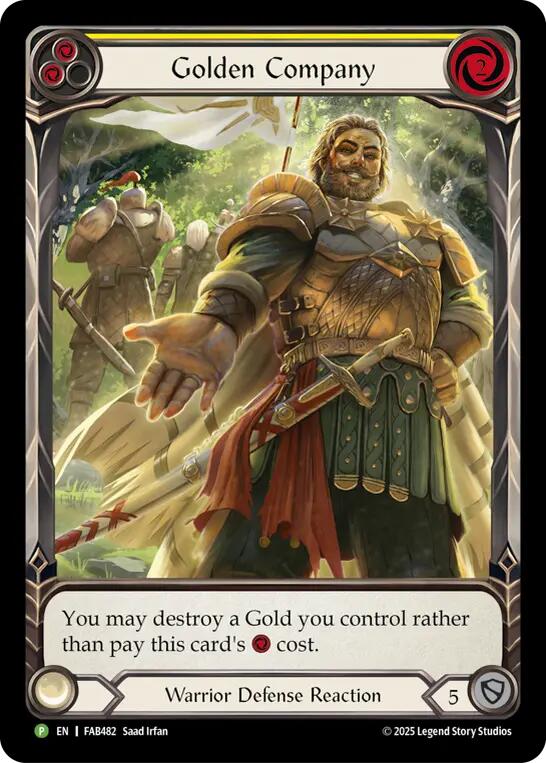 Golden Company (Yellow) [FAB482] (Promo)  Rainbow Foil | Card Citadel