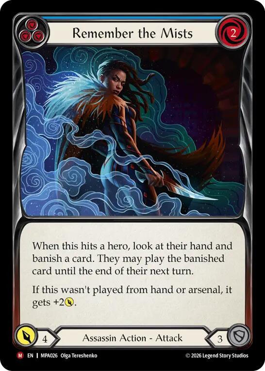 Remember the Mists (Blue) [MPA026] (Mastery Pack Assassin)  Rainbow Foil | Card Citadel