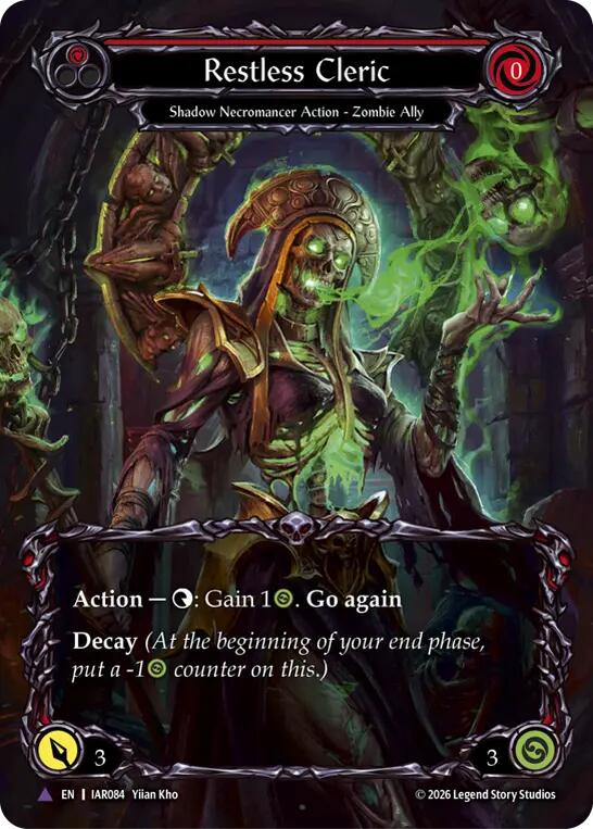 Restless Cleric (Red) (Marvel) [IAR084] (Usurp the Shadow Throne)  Cold Foil | Card Citadel