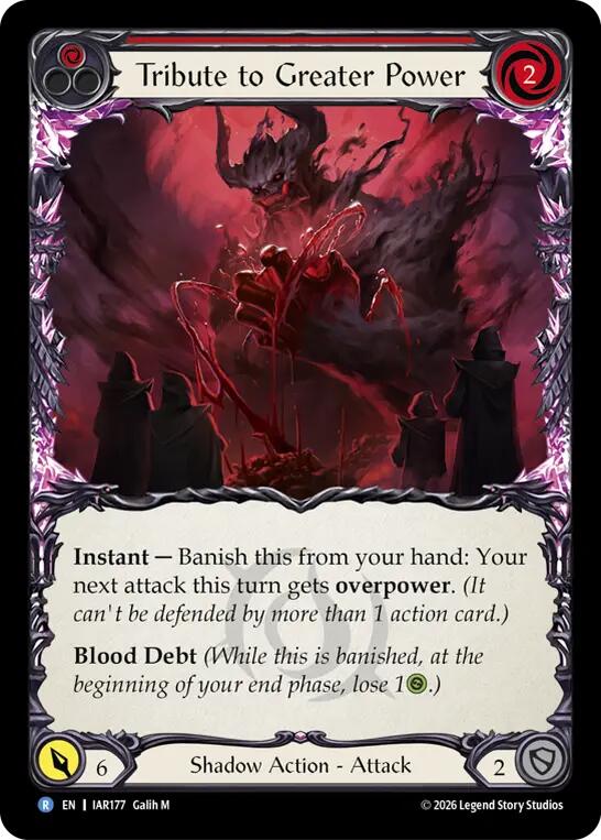 Tribute to Greater Power (Red) [IAR177] (Usurp the Shadow Throne) | Card Citadel