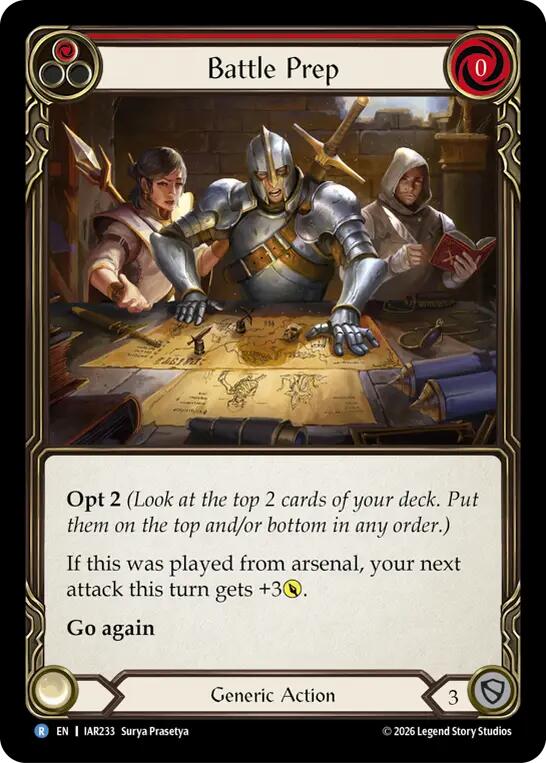 Battle Prep (Red) [IAR233] (Usurp the Shadow Throne) | Card Citadel