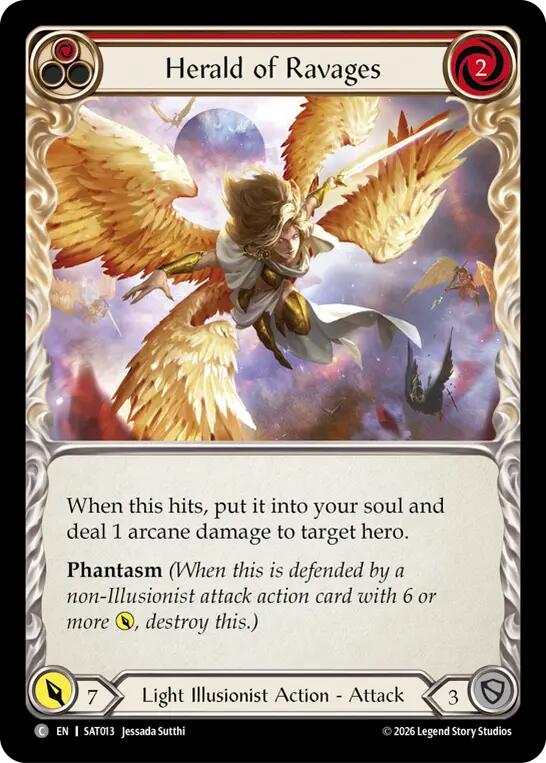 Herald of Ravages (Red) [SAT013] (Silver Age: Usurp the Shadow Throne) | Card Citadel