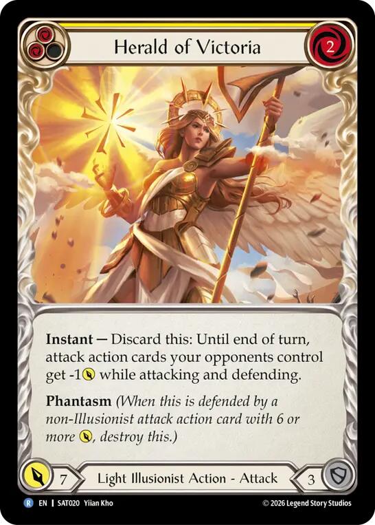 Herald of Victoria (Yellow) [SAT020] (Silver Age: Usurp the Shadow Throne) | Card Citadel