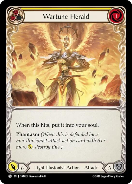 Wartune Herald (Yellow) [SAT021] (Silver Age: Usurp the Shadow Throne) | Card Citadel