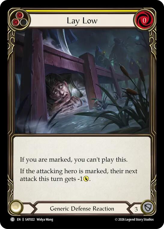 Lay Low (Yellow) [SAT022] (Silver Age: Usurp the Shadow Throne) | Card Citadel
