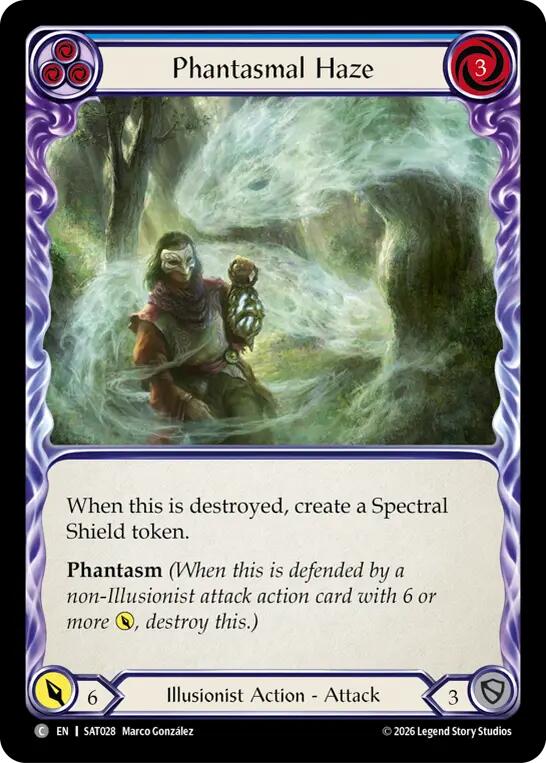 Phantasmal Haze (Blue) [SAT028] (Silver Age: Usurp the Shadow Throne) | Card Citadel