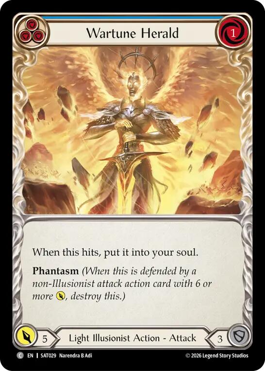 Wartune Herald (Blue) [SAT029] (Silver Age: Usurp the Shadow Throne) | Card Citadel