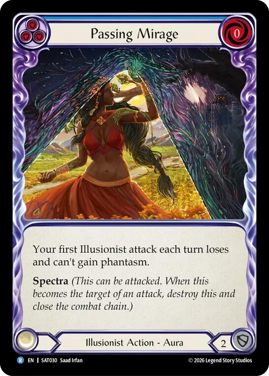 Passing Mirage (Blue) [SAT030] (Silver Age: Usurp the Shadow Throne) | Card Citadel