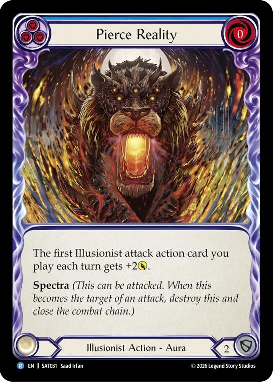 Pierce Reality (Blue) [SAT031] (Silver Age: Usurp the Shadow Throne) | Card Citadel