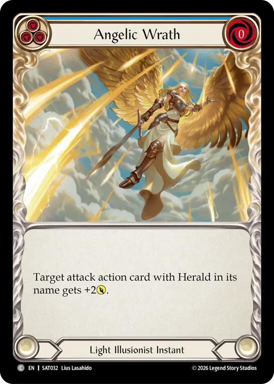 Angelic Wrath (Blue) [SAT032] (Silver Age: Usurp the Shadow Throne) | Card Citadel