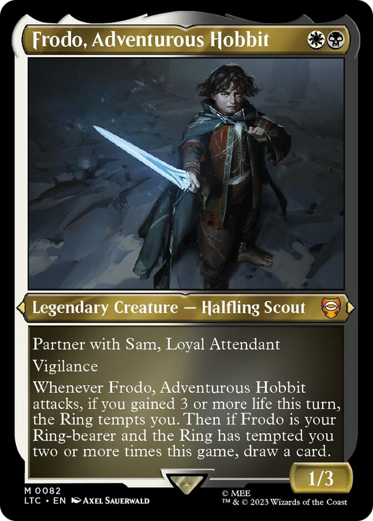 Frodo, Adventurous Hobbit (Display Commander) [The Lord of the Rings: Tales of Middle-Earth Commander] | Card Citadel