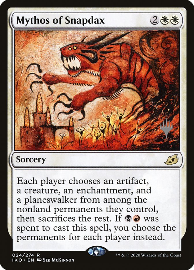 Mythos of Snapdax (Promo Pack) [Ikoria: Lair of Behemoths Promos] | Card Citadel