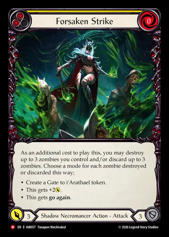 Forsaken Strike (Yellow) [IAR057] (Usurp the Shadow Throne) | Card Citadel