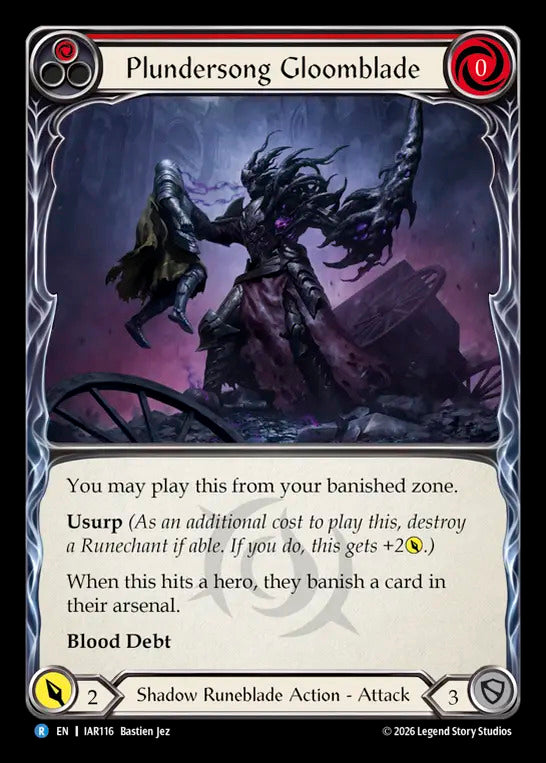 Plundersong Gloomblade (Red) [IAR116] (Usurp the Shadow Throne) | Card Citadel