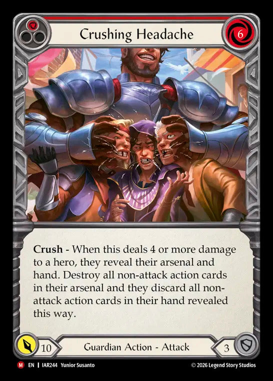 Crushing Headache (Red) [IAR244] (Usurp the Shadow Throne) | Card Citadel