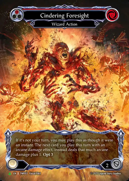 Cindering Foresight (Red) [TNP055] (Promo)  Cold Foil | Card Citadel