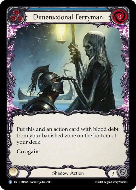 Dimenxxional Ferryman [IAR179] (Usurp the Shadow Throne)  Rainbow Foil | Card Citadel