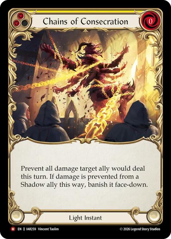 Chains of Consecration [IAR259] (Usurp the Shadow Throne)  Rainbow Foil | Card Citadel