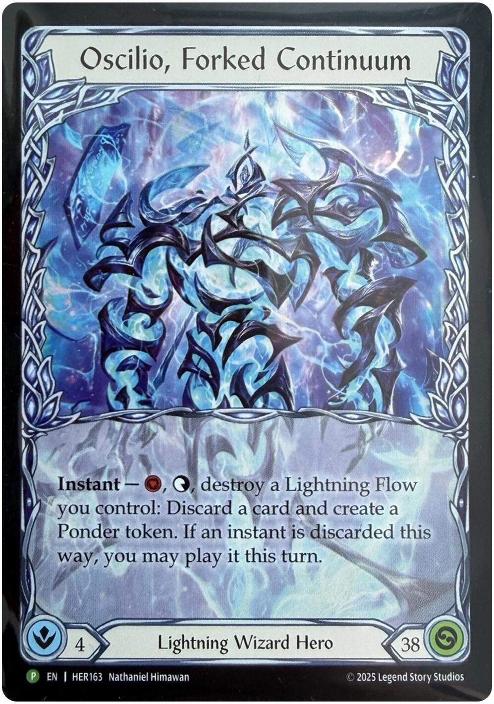 Oscilio, Forked Continuum [HER163] (Promo)  Rainbow Foil | Card Citadel