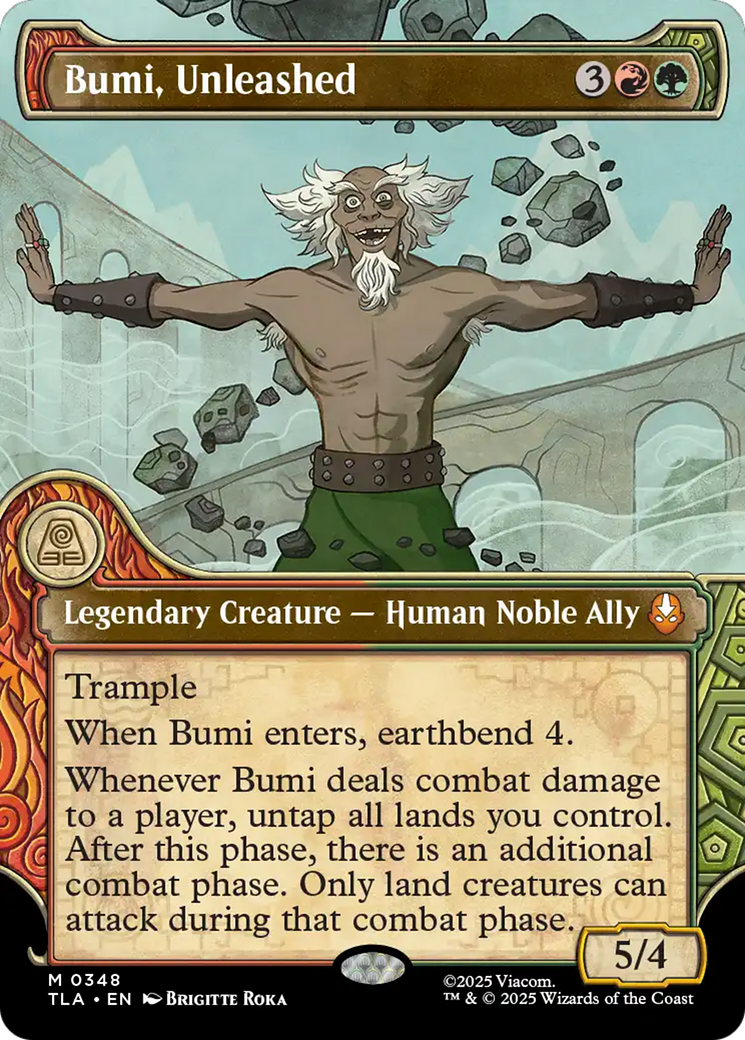 Bumi, Unleashed (Showcase) [Avatar: The Last Airbender] | Card Citadel