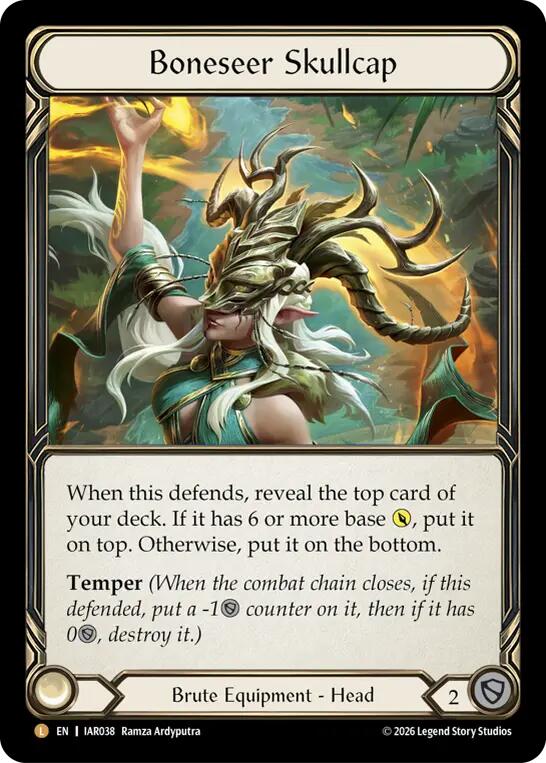 Boneseer Skullcap [IAR038] (Usurp the Shadow Throne)  Cold Foil | Card Citadel
