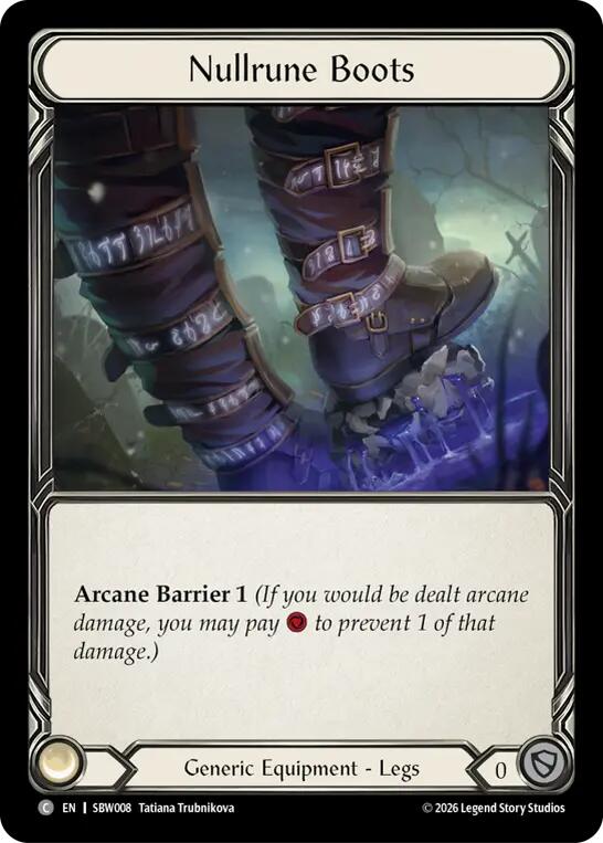Nullrune Boots [SBW008] (Silver Age: Usurp the Shadow Throne) | Card Citadel