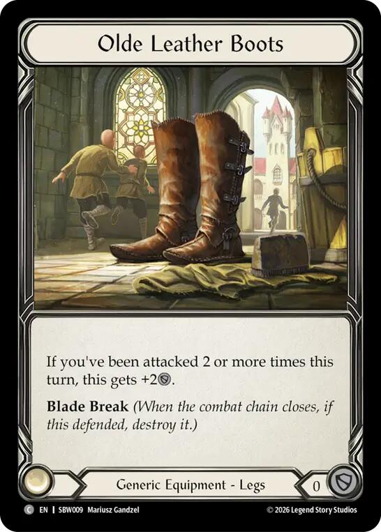 Olde Leather Boots [SBW009] (Silver Age: Usurp the Shadow Throne) | Card Citadel