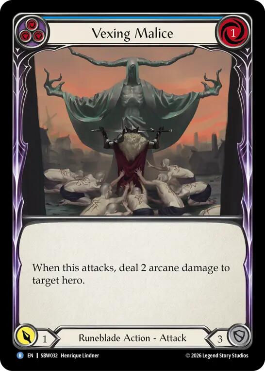 Vexing Malice (Blue) [SBW032] (Silver Age: Usurp the Shadow Throne) | Card Citadel