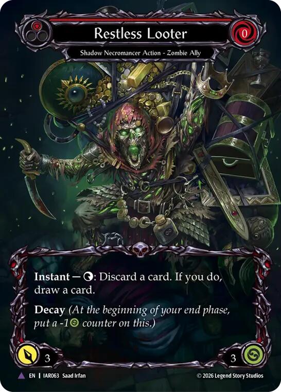 Restless Looter (Red) (Marvel) [IAR063] (Usurp the Shadow Throne)  Cold Foil | Card Citadel