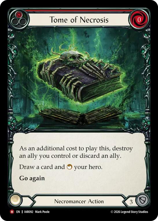 Tome of Necrosis [IAR092] (Usurp the Shadow Throne)  Rainbow Foil | Card Citadel