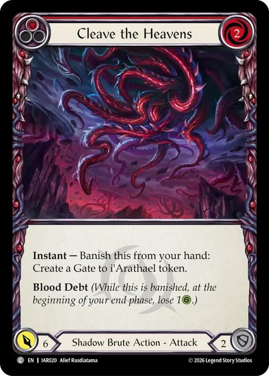 Cleave the Heavens (Red) [IAR020] (Usurp the Shadow Throne) | Card Citadel