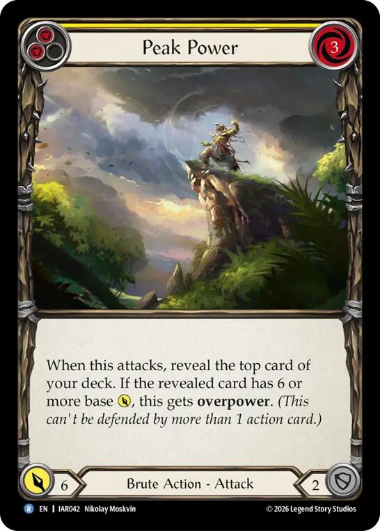 Peak Power (Yellow) [IAR042] (Usurp the Shadow Throne) | Card Citadel
