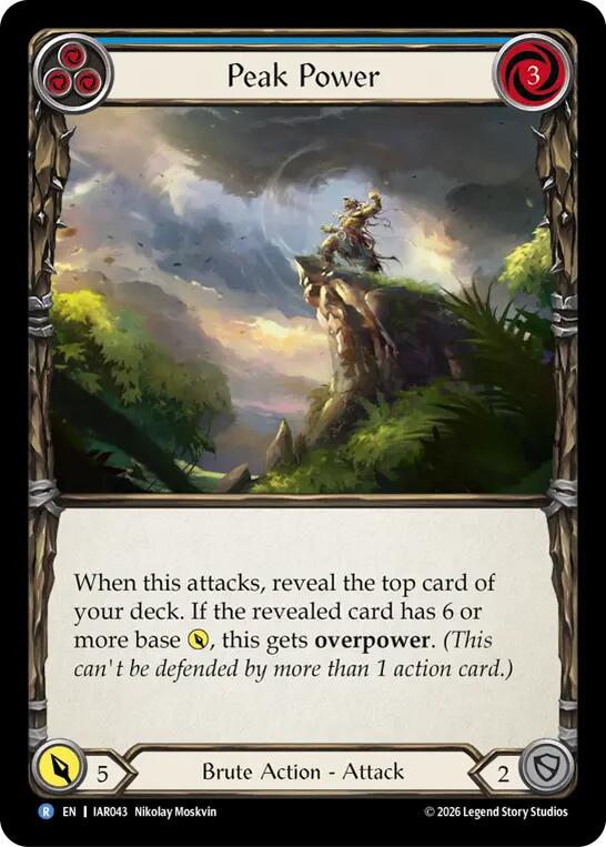 Peak Power (Blue) [IAR043] (Usurp the Shadow Throne) | Card Citadel