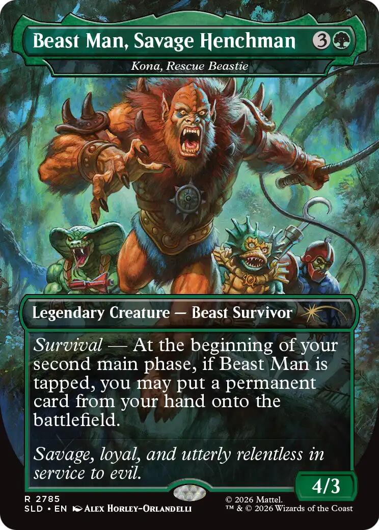 Beast Man, Savage Henchman - Kona, Rescue Beastie [Secret Lair Drop Series] | Card Citadel