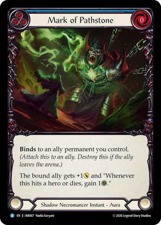 Mark of Pathstone (Blue) [IAR067] (Usurp the Shadow Throne) | Card Citadel