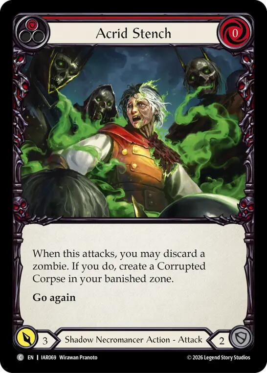 Acrid Stench (Red) [IAR069] (Usurp the Shadow Throne)  Rainbow Foil | Card Citadel
