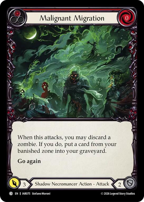 Malignant Migration (Red) [IAR075] (Usurp the Shadow Throne)  Rainbow Foil | Card Citadel