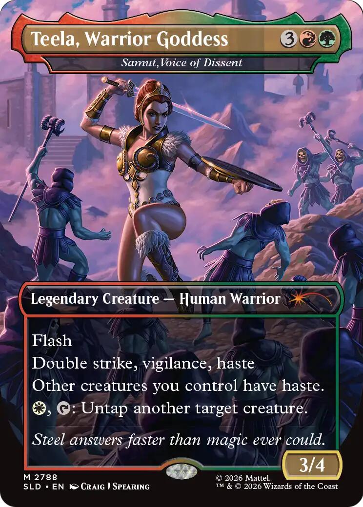 Teela, Warrior Goddess - Samut, Voice of Dissent [Secret Lair Drop Series] | Card Citadel