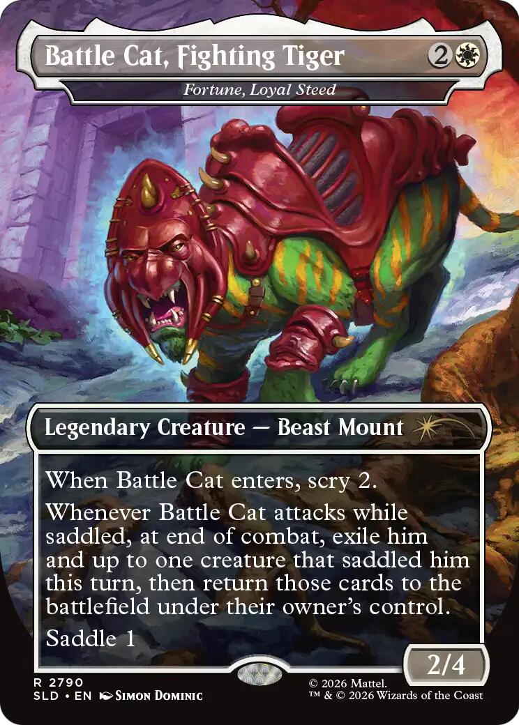 Battle Cat, Fighting Tiger - Fortune, Loyal Steed [Secret Lair Drop Series] | Card Citadel