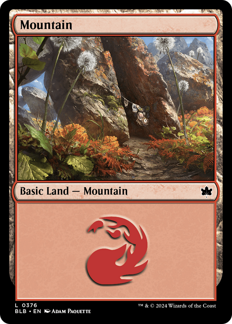 Mountain (0376) [Bloomburrow] | Card Citadel