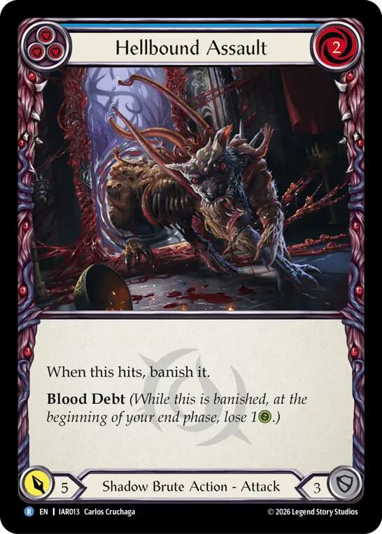 Hellbound Assault (Blue) [IAR013] (Usurp the Shadow Throne) | Card Citadel