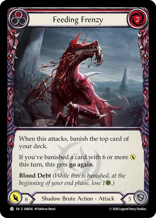 Feeding Frenzy (Red) [IAR026] (Usurp the Shadow Throne) | Card Citadel