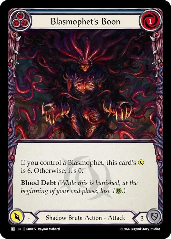 Blasmophet's Boon [IAR035] (Usurp the Shadow Throne)  Rainbow Foil | Card Citadel